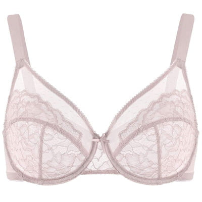 (Cardi B recommends)Enchante Pink Lace Underwire Bra - HSIA