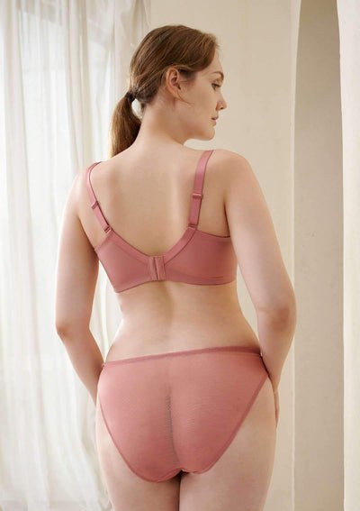 (Cardi B recommends)Enchante Pink Lace Underwire Bra - HSIA