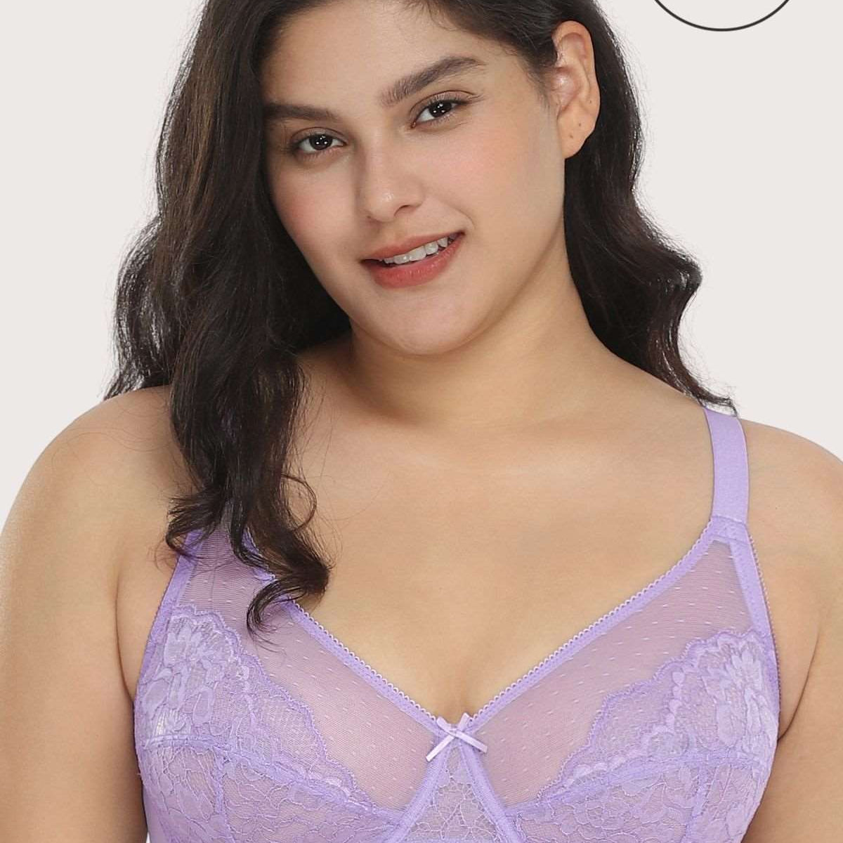 (Cardi B recommends)Enchante Unlined Non-padded Lace Underwire Bra - HSIA