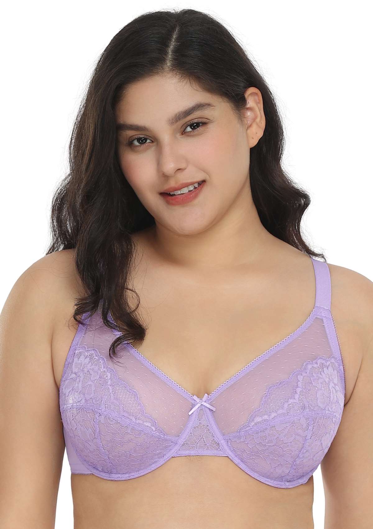 (Cardi B recommends)Enchante Unlined Lace Underwire Bra - HSIA