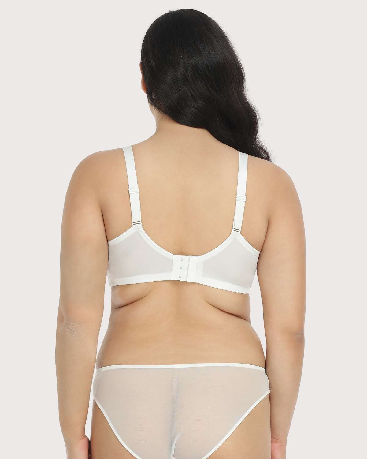 Gladioli White Lace Unlined Underwire Bra Set - HSIA
