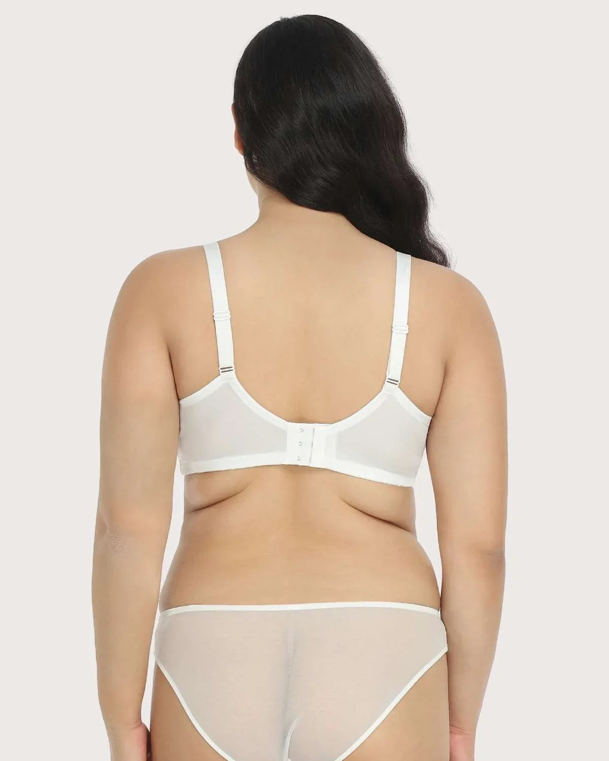 Gladioli White Lace Unlined Underwire Bra Set - HSIA
