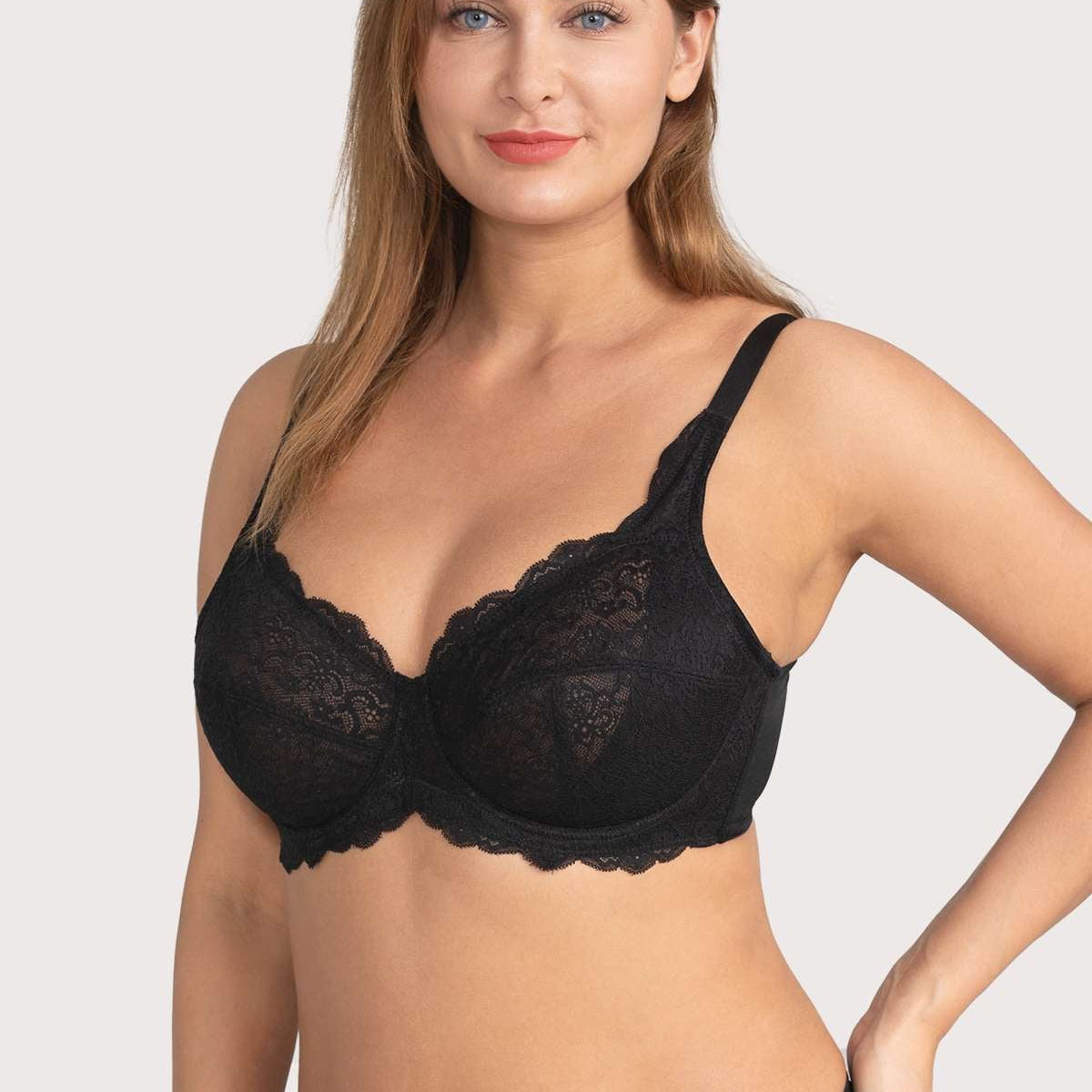 HSIA Black All-Over Floral Lace Bra Bundle - HSIA