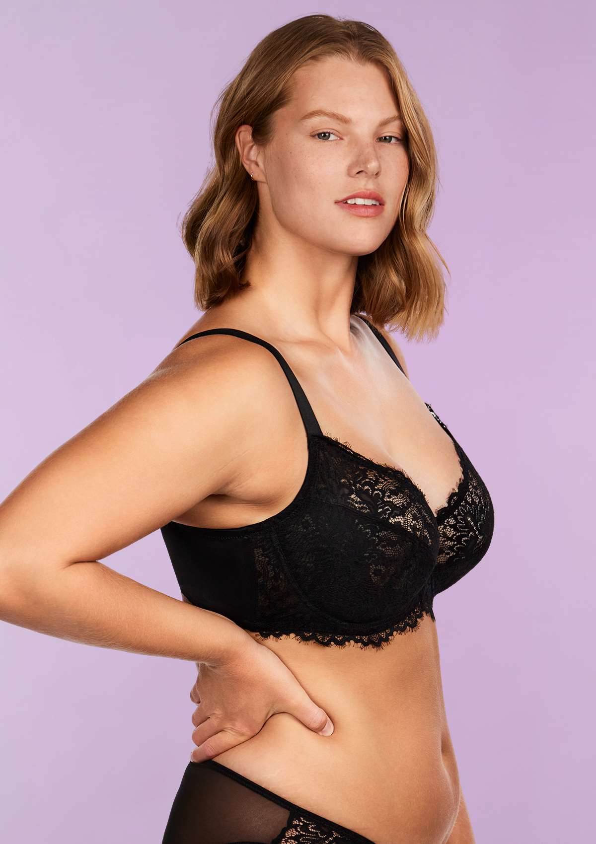 HSIA Black Sunflower Underwire Lace Bra - HSIA