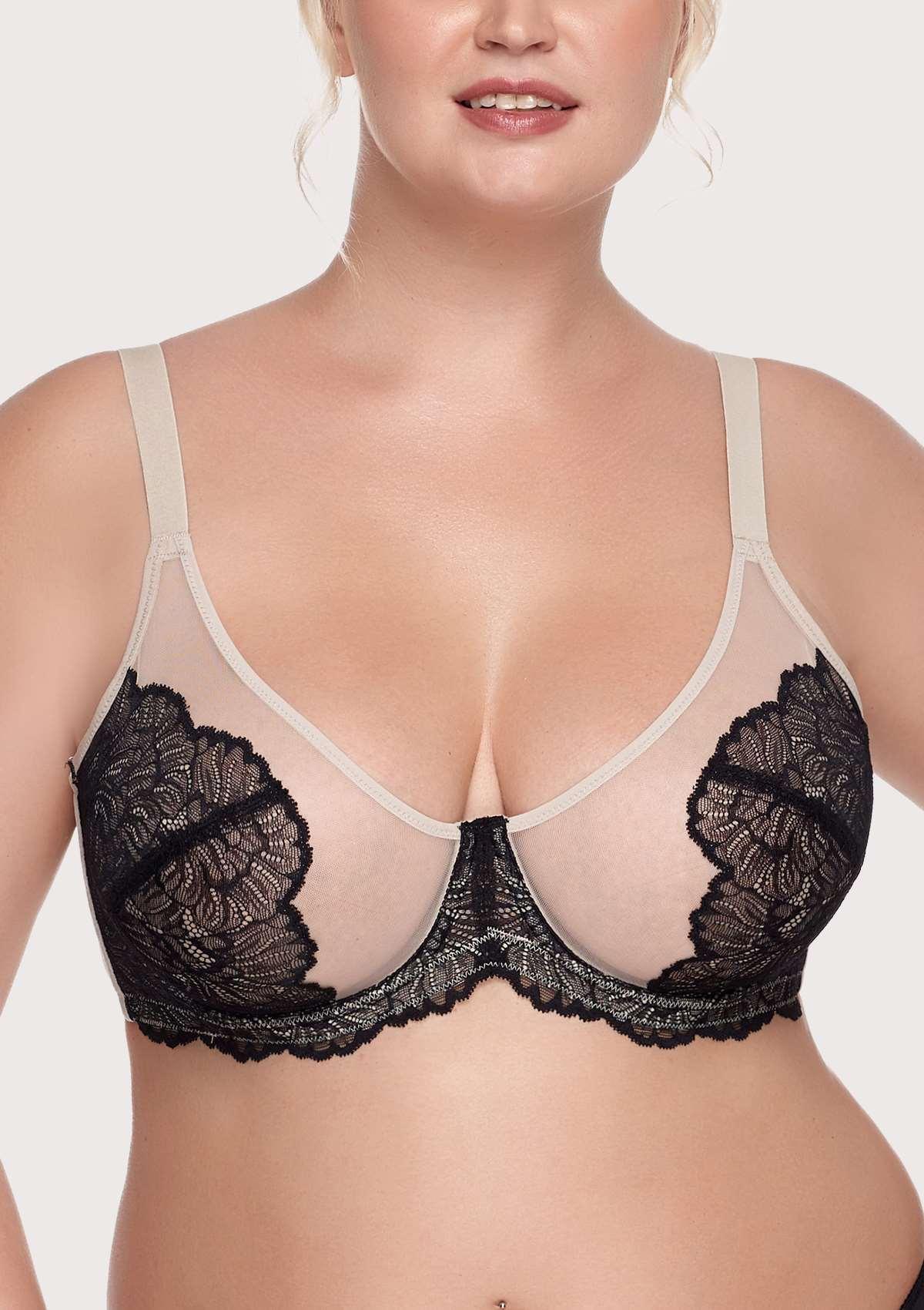 HSIA Blossom Pink Unlined Lace Bra - HSIA