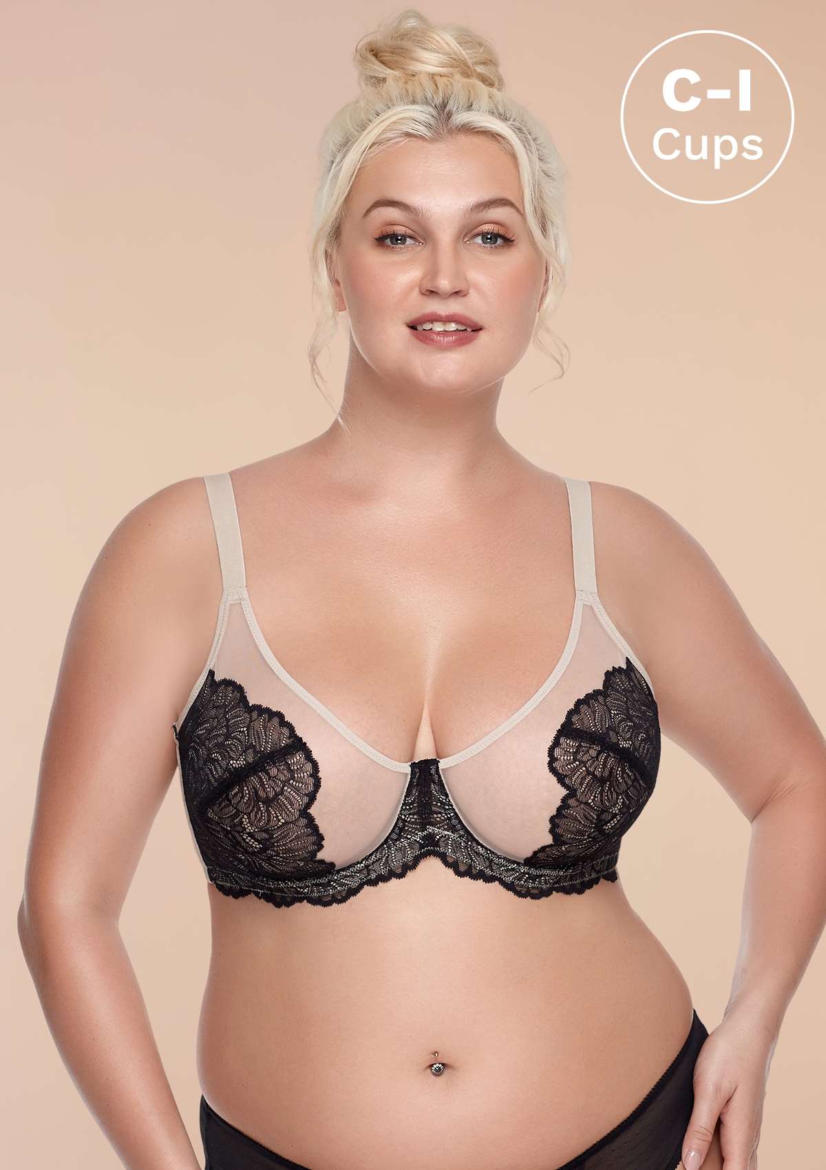 HSIA Blossom Pink Unlined Lace Bra - HSIA