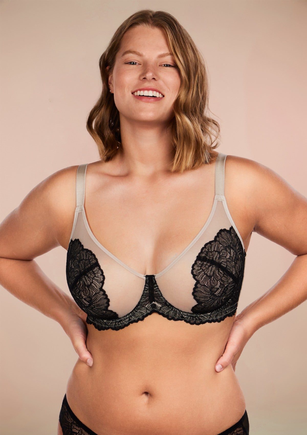 HSIA Blossom Pink Unlined Lace Bra - HSIA