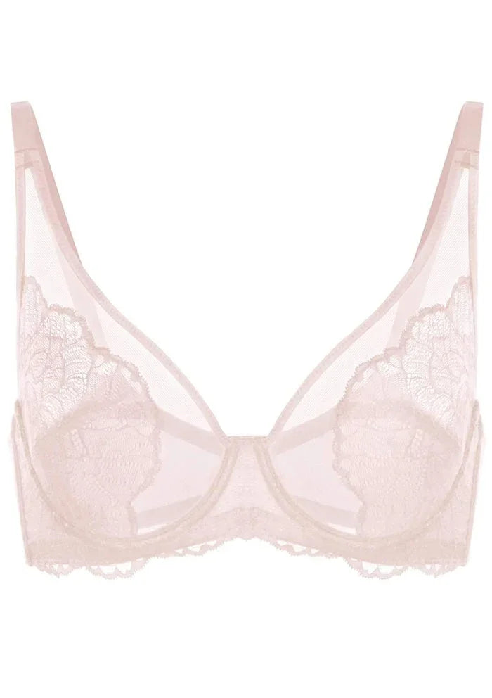 HSIA Blossom Pink Unlined Lace Bra - HSIA