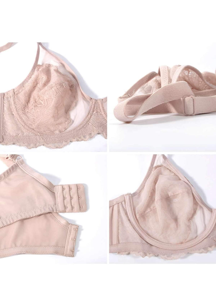 HSIA Blossom Pink Unlined Lace Bra - HSIA