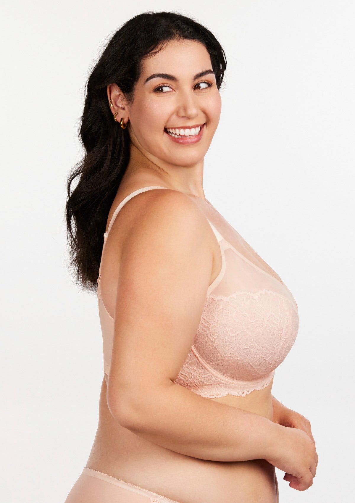 HSIA Blossom Pink Unlined Lace Bra - HSIA