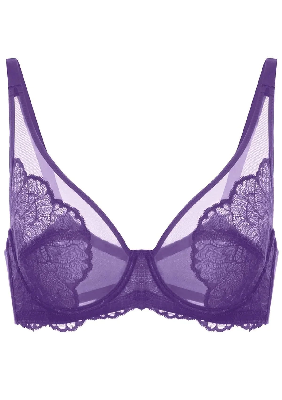 HSIA Blossom Pink Unlined Lace Bra - HSIA