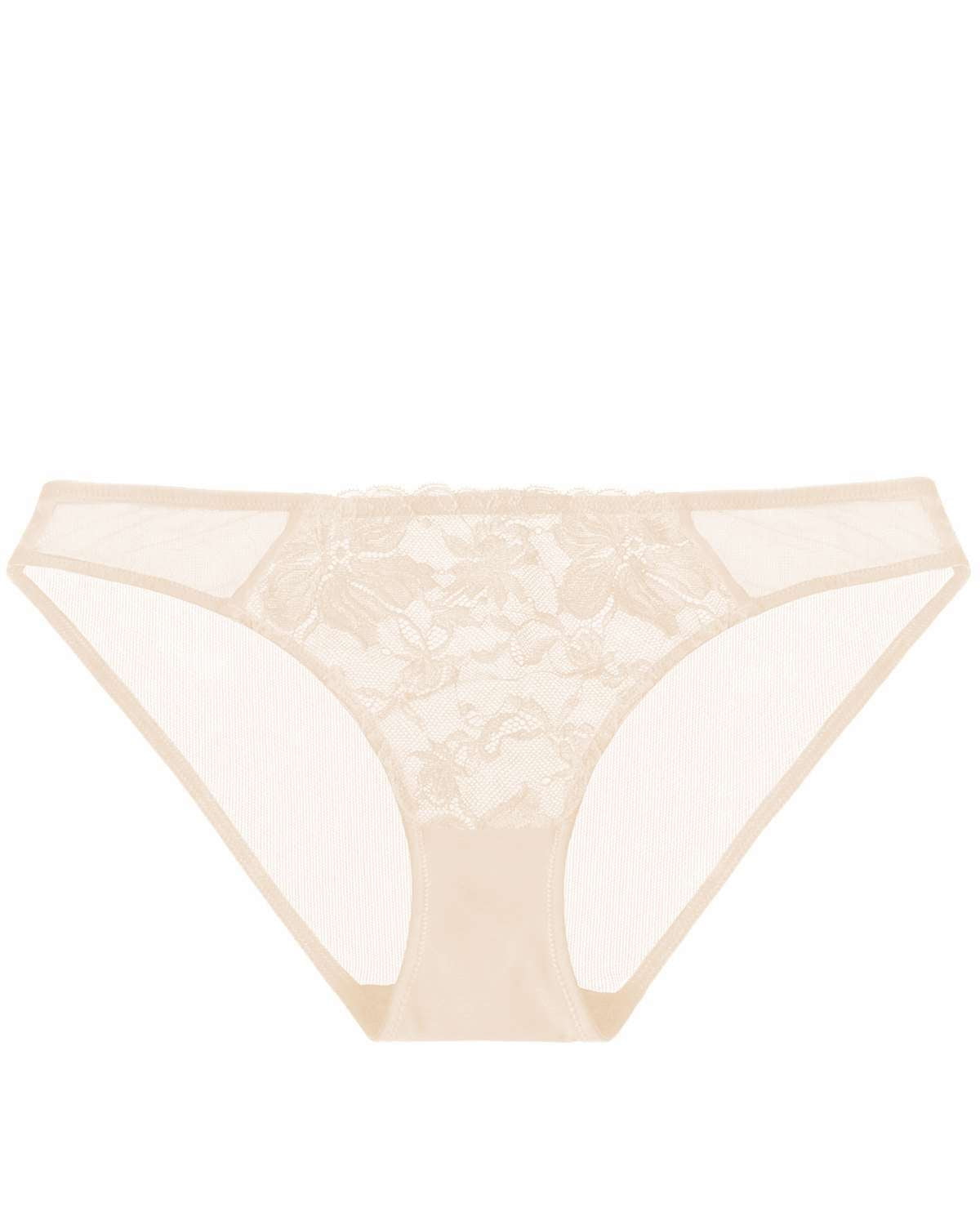 HSIA Breathable Sexy Lace Beige Cream Bikini Underwear - HSIA