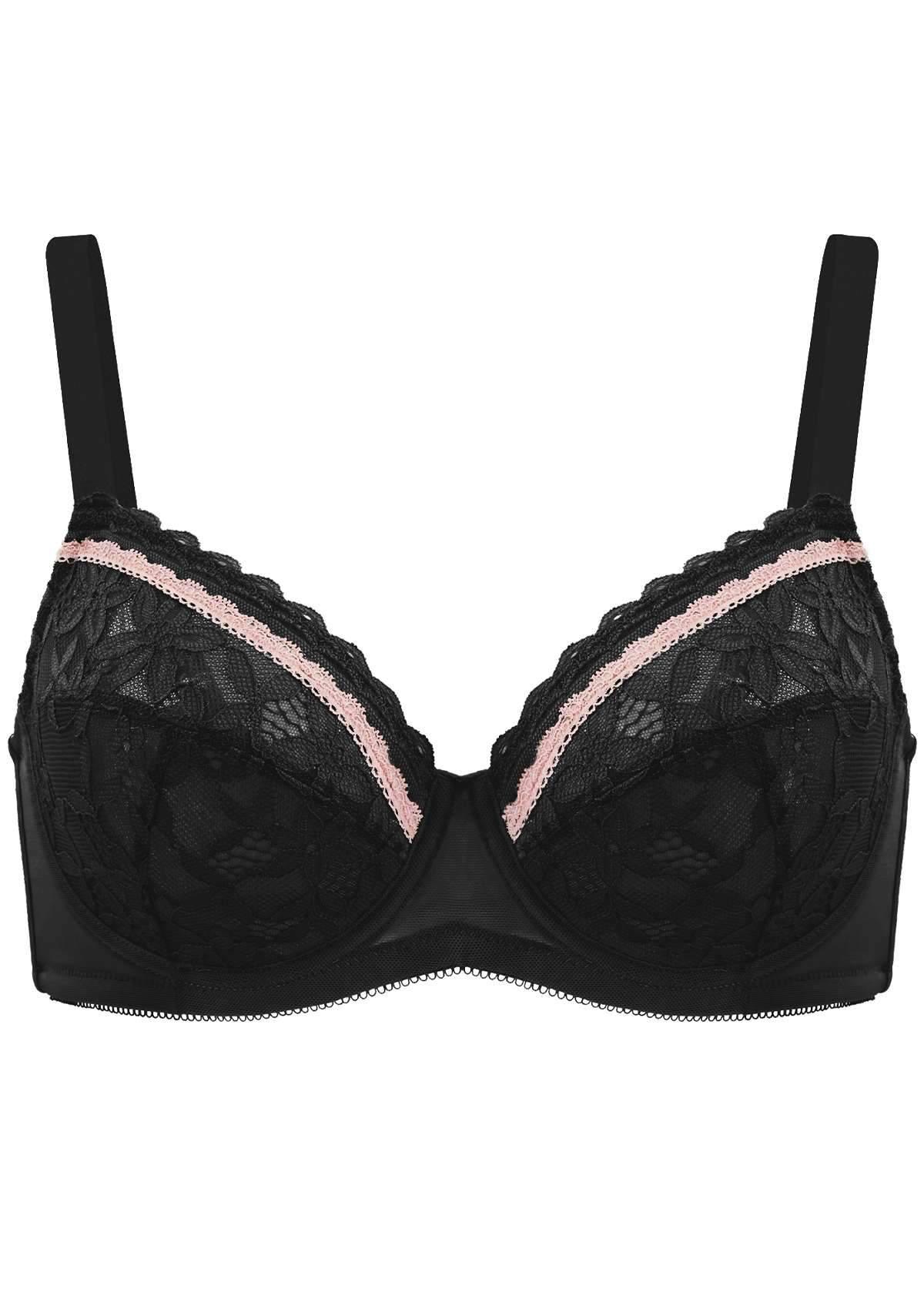 Jessamine Contrast Color Lace Underwire Bra Bundle - HSIA