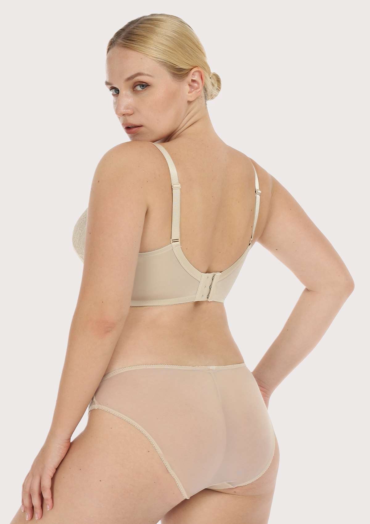 Anemone Lace Dolphin Unlined Bra TK - HSIA