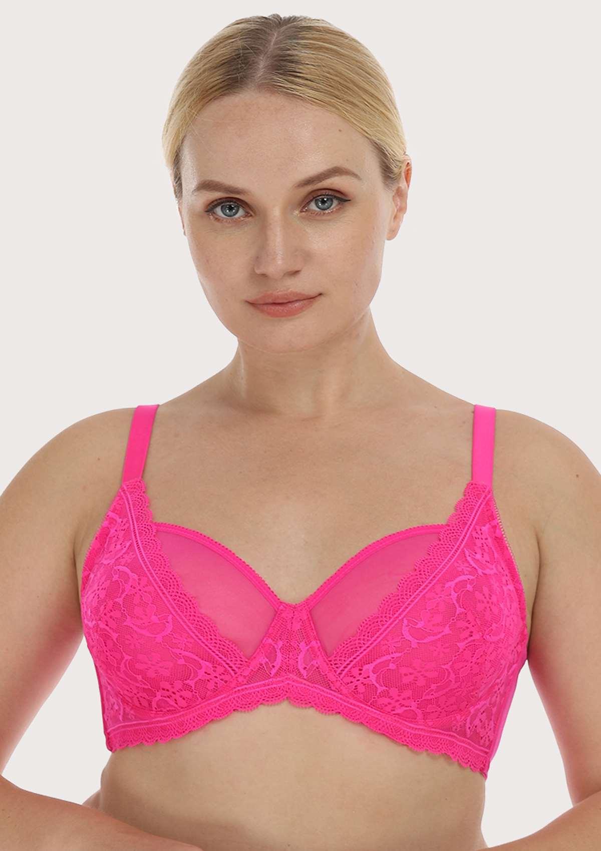 Anemone Lace Dolphin Unlined Bra TK - HSIA