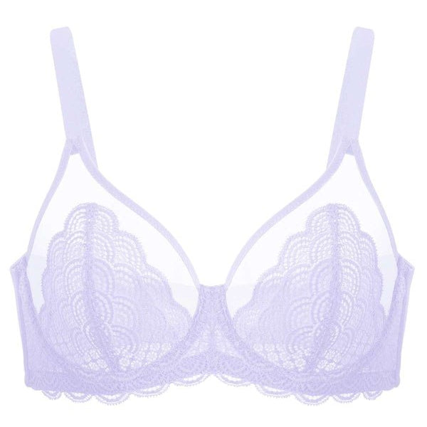 (Cardi B recommends)Mermaid Scales Lace Underwire Bra - HSIA