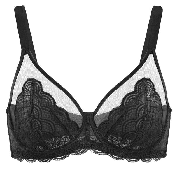 (Cardi B recommends)HSIA Mermaid Scales Lace Pink Unlined Bra - HSIA