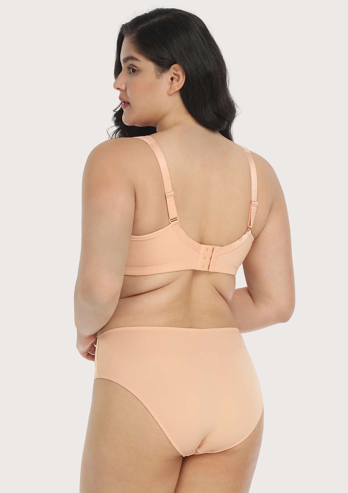 Joan Ultimate Soft Light Pink T-shirt Unlined Minimizer Bra Set - HSIA