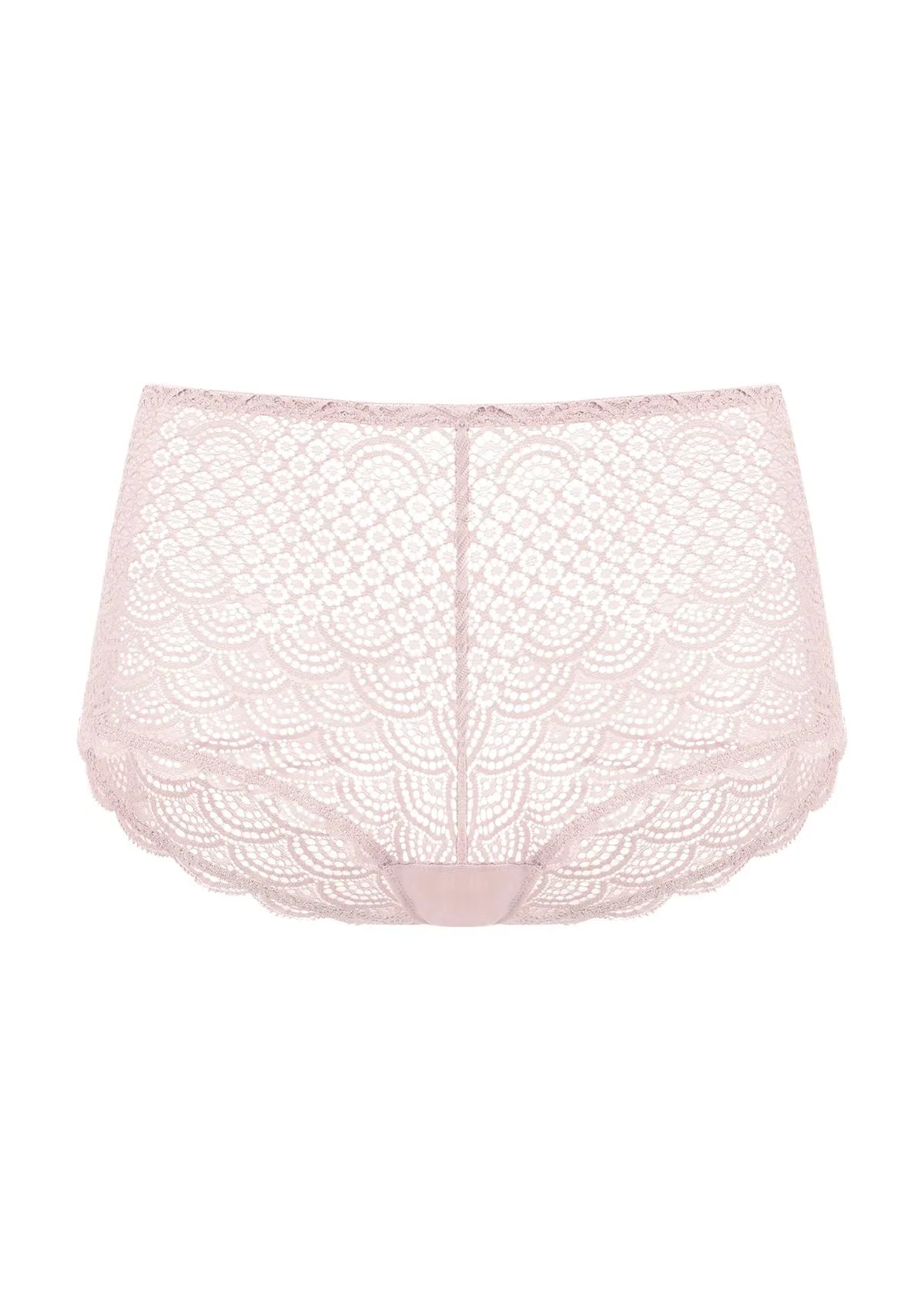 Mermaid Scales High Waist Lace Boyshort Panty - HSIA