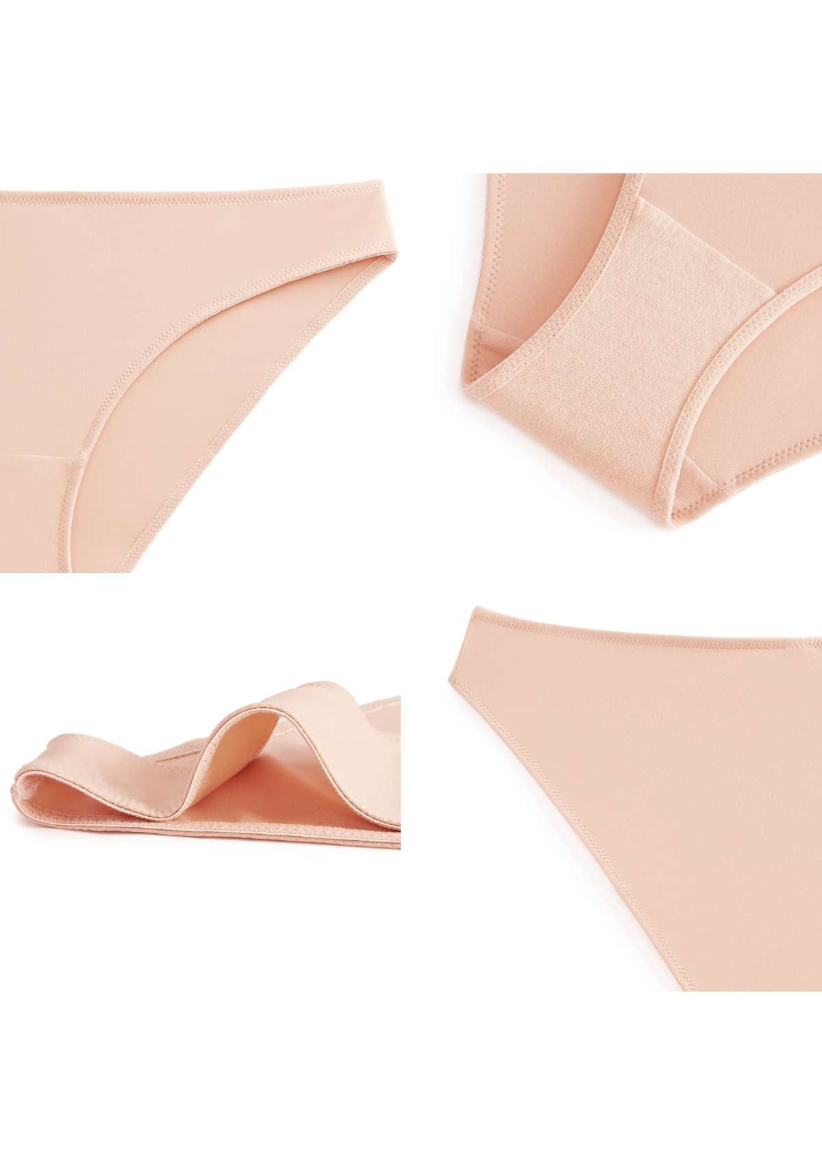 Patricia Smooth Classic Light Pink Soft Stretch Bikini Underwear - HSIA