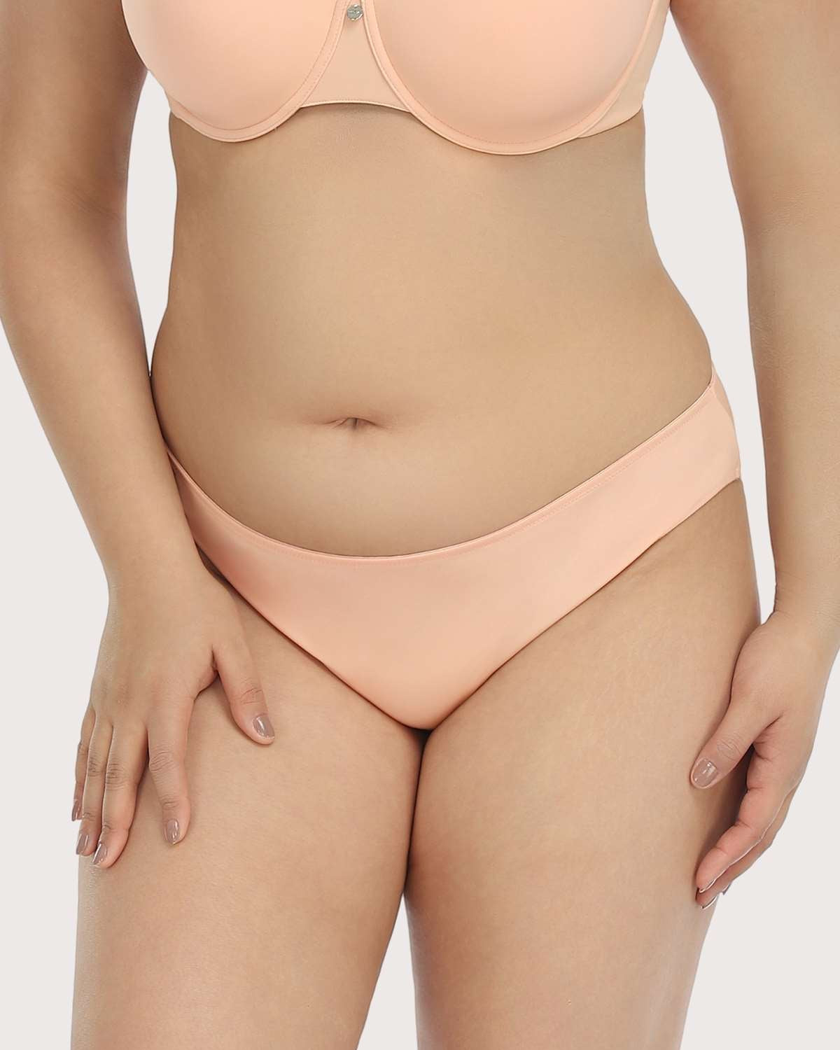 Patricia Smooth Classic Light Pink Soft Stretch Bikini Underwear - HSIA