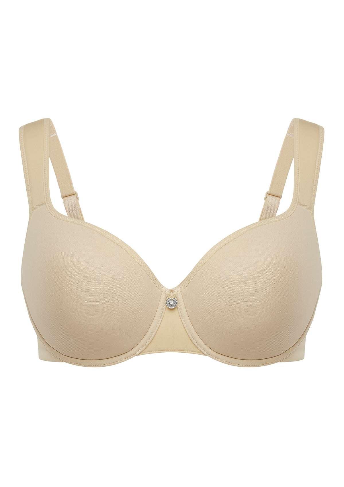 Patricia T-shirt Beige Lightly Padded Underwire Minimizer Bra - HSIA