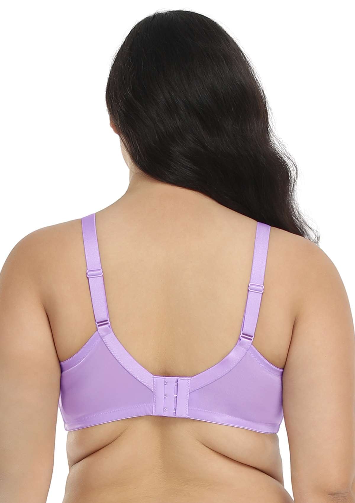 Pretty In Petals Purple Unlined Strappy Lace Underwire Bra - HSIA