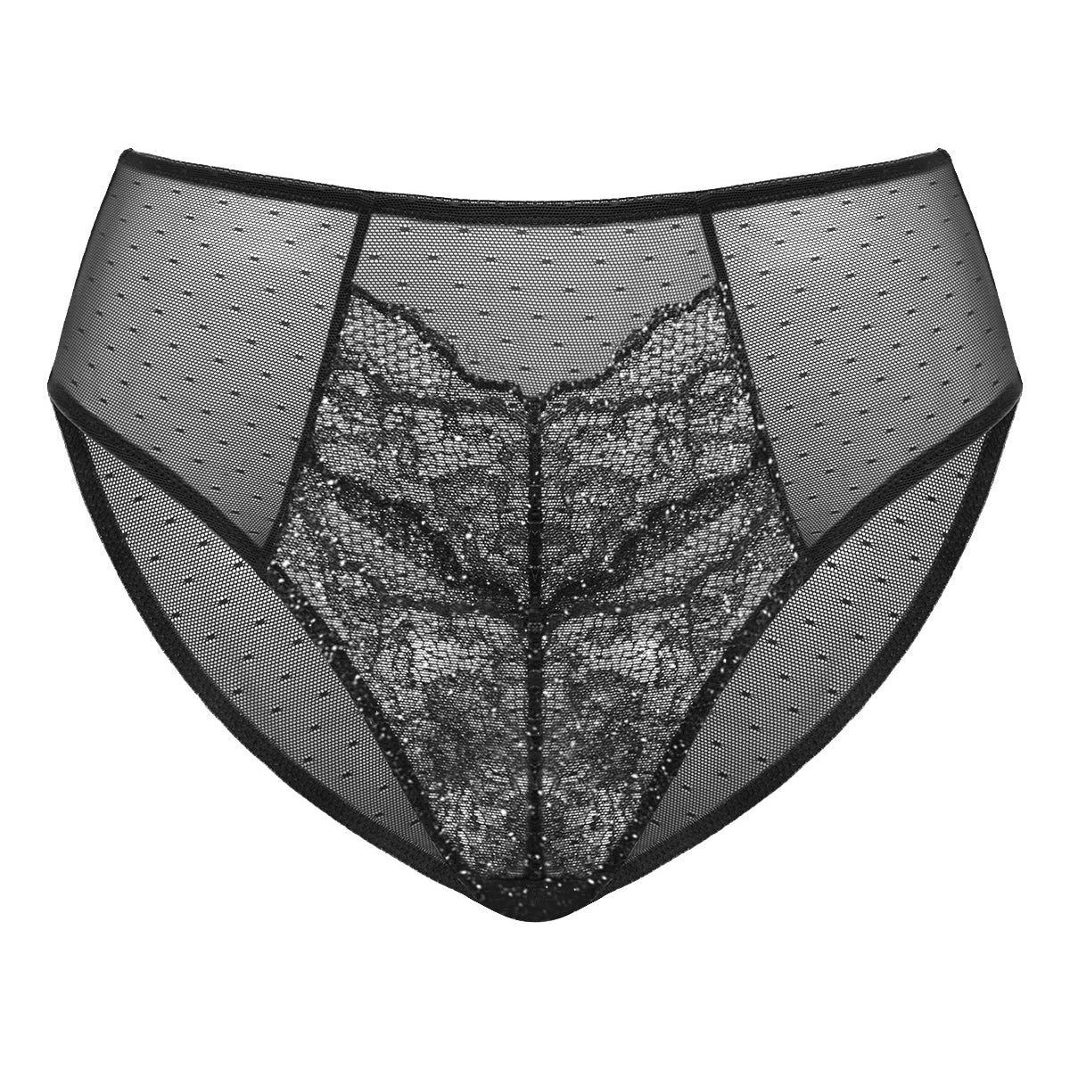 Enchante High-Rise Lace Brief Underwear