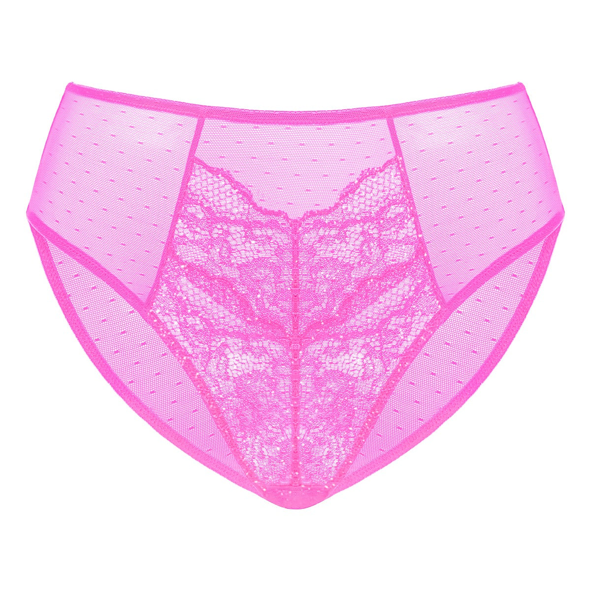 Enchante High-Rise Lace Brief Underwear