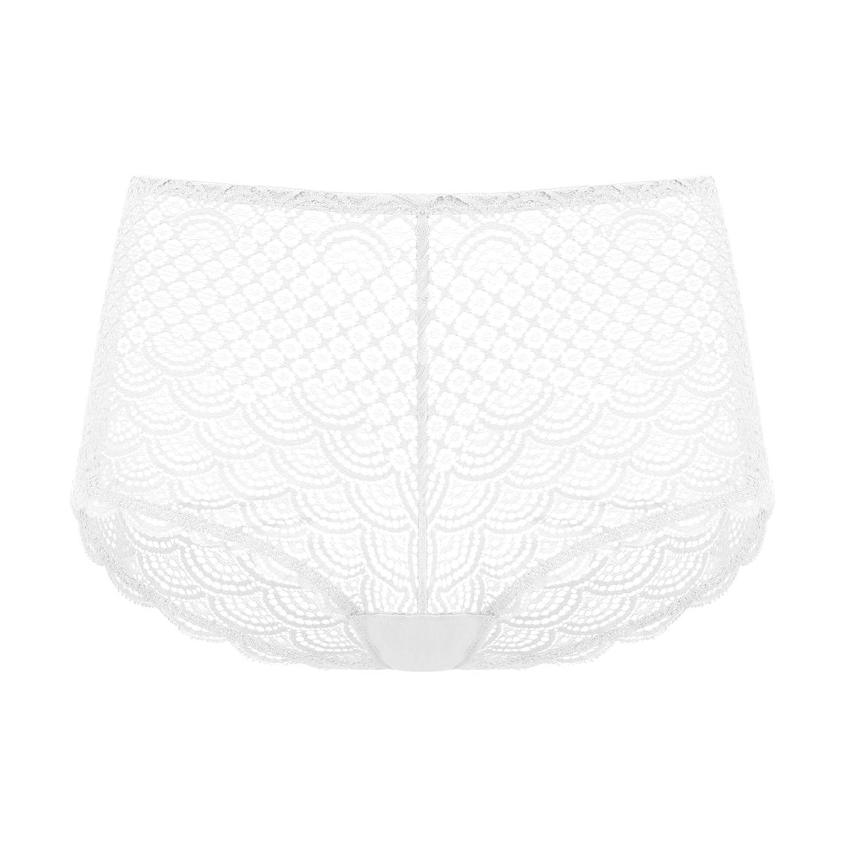 Mermaid Scales High Waist Lace Boyshort Panty