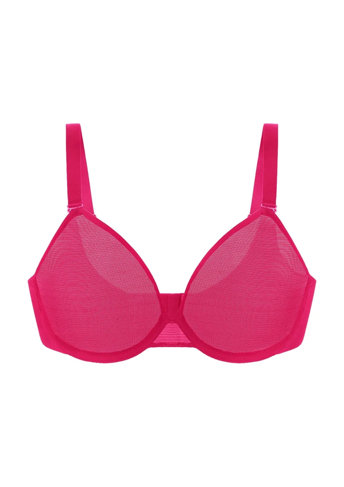 Seraphina Unlined Underwire Sheer Mesh Bra - HSIA
