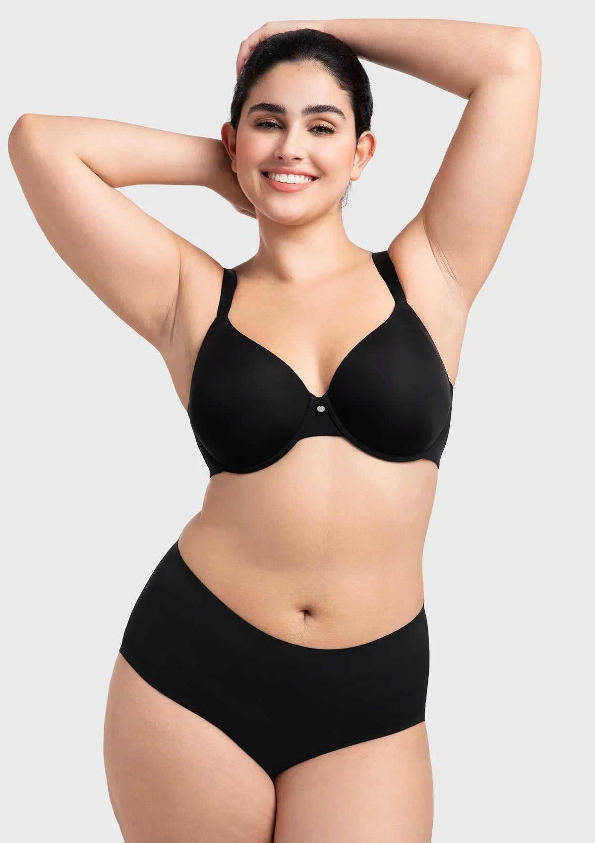 HSIA Miya SoftSense Comfort Lightly Lined T-shirt Back Smoothing Underwire Plus Size Bra Everyday Bra - HSIA
