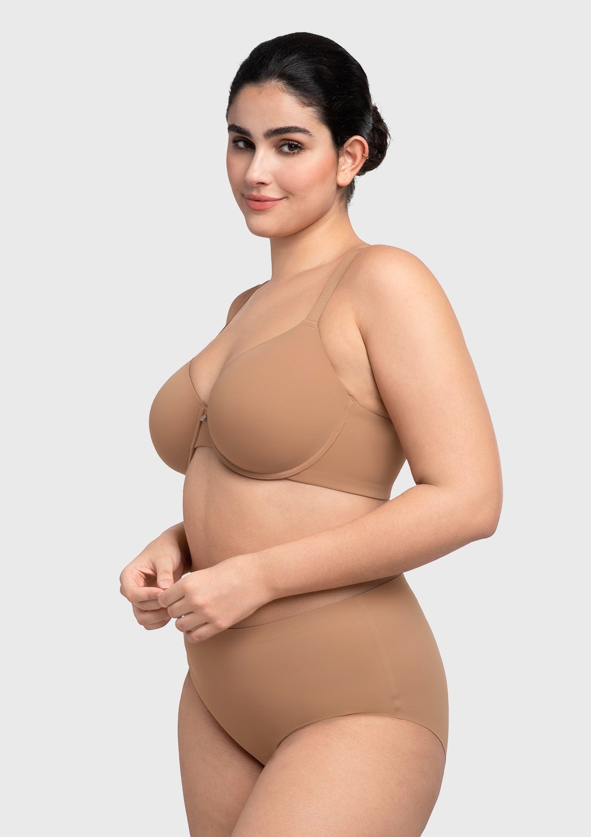 HSIA Miya SoftSense Comfort Lightly Lined T-shirt Back Smoothing Underwire Plus Size Bra Everyday Bra - HSIA