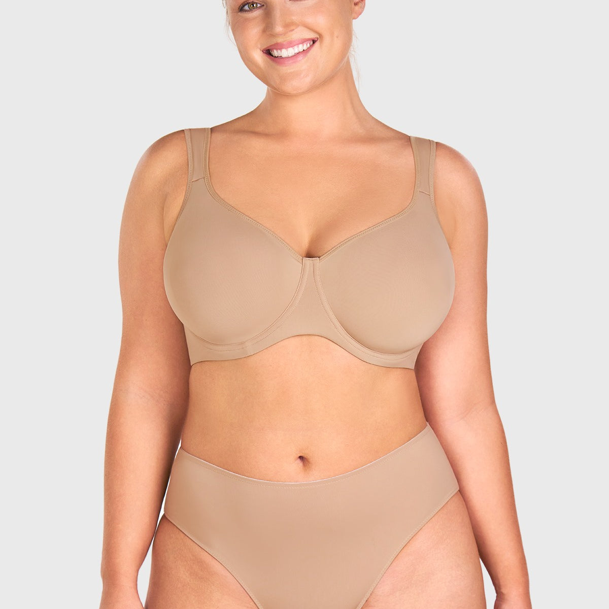 (Cardi B recommends)Joan Ultimate Soft T-shirt Unlined Minimizer Bra - HSIA