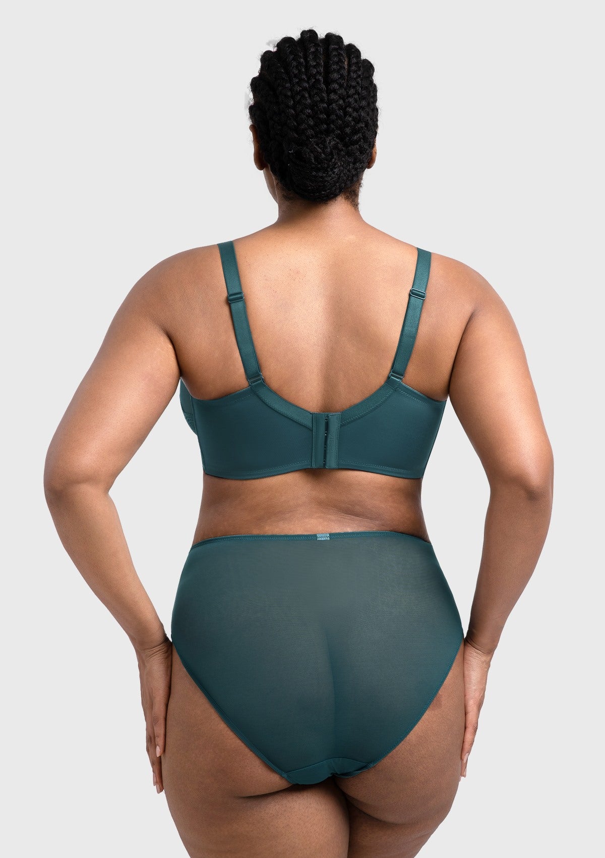 (Cardi B recommends)Mermaid Scales Lace Beige Brown Unlined Bra - HSIA