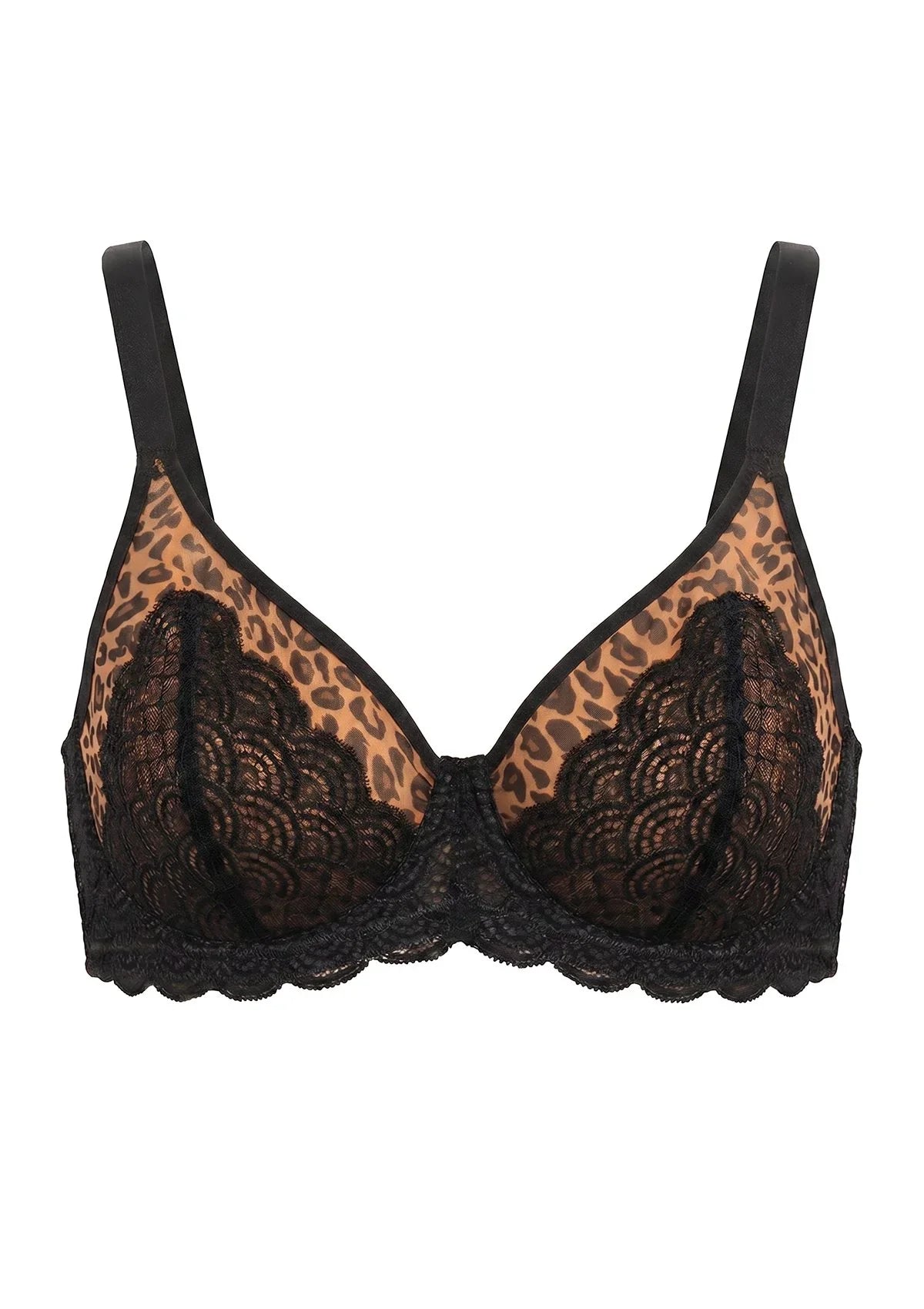 Mermaid Scales Lace Unlined Bra - HSIA
