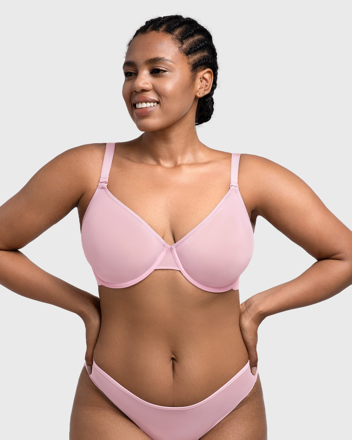 Seraphina Unlined Underwire Sheer Mesh Bra - HSIA