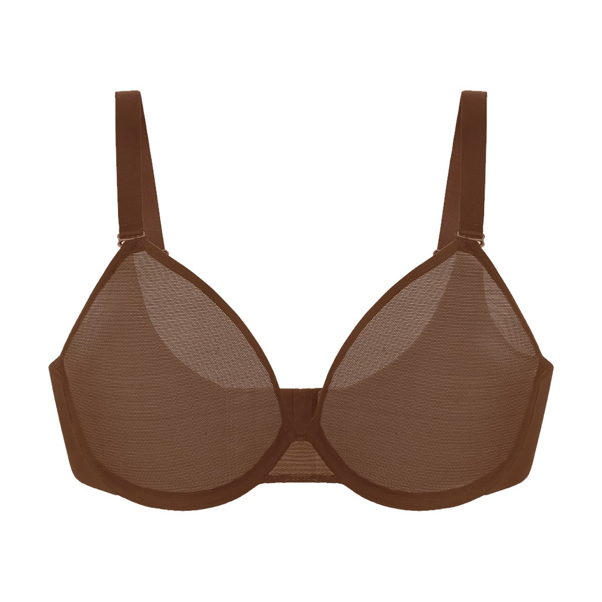 Seraphina Unlined Underwire Sheer Mesh Bra - HSIA