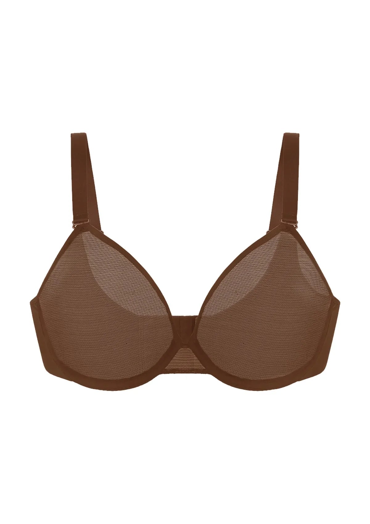 Seraphina Unlined Underwire Sheer Mesh Bra - HSIA