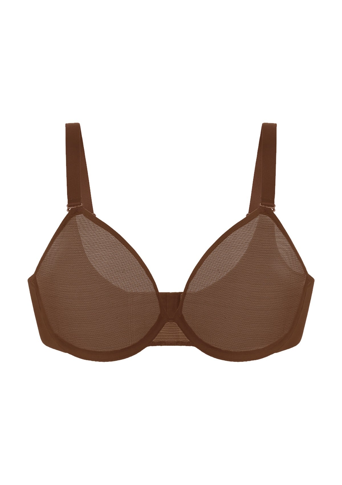 Seraphina Unlined Underwire Sheer Mesh Bra - HSIA