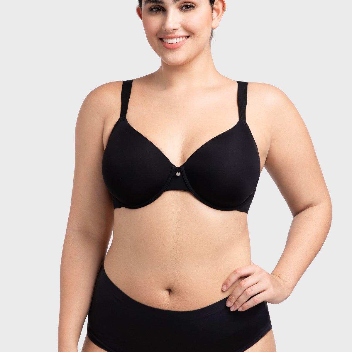 HSIA Miya SoftSense Comfort Lightly Lined T-shirt Back Smoothing Underwire Plus Size Bra Everyday Bra - HSIA