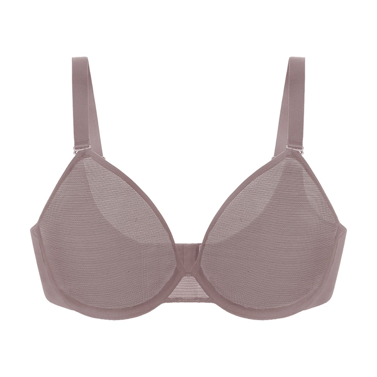 Seraphina Unlined Underwire Sheer Mesh Bra - HSIA