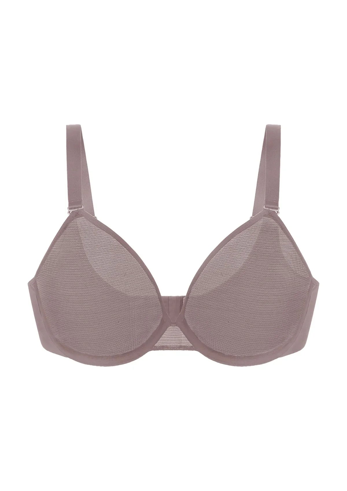 Seraphina Unlined Underwire Sheer Mesh Bra - HSIA
