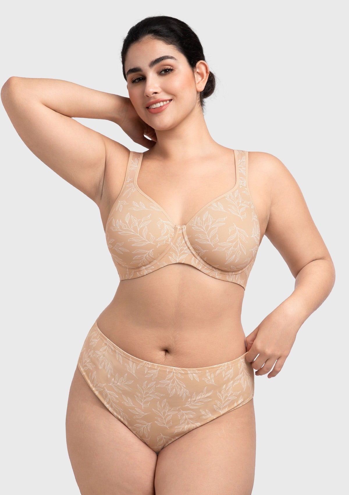 (Cardi B recommends)Joan Ultimate Soft T-shirt Unlined Minimizer Bra - HSIA