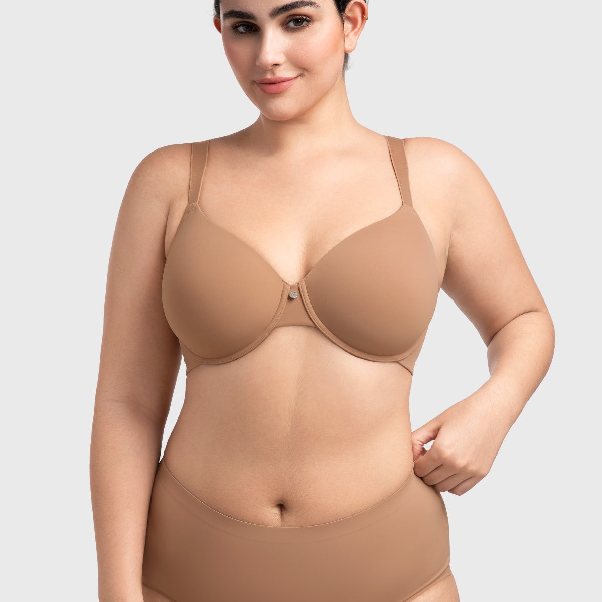 HSIA Miya SoftSense Comfort Lightly Lined T-shirt Back Smoothing Underwire Plus Size Bra Everyday Bra - HSIA