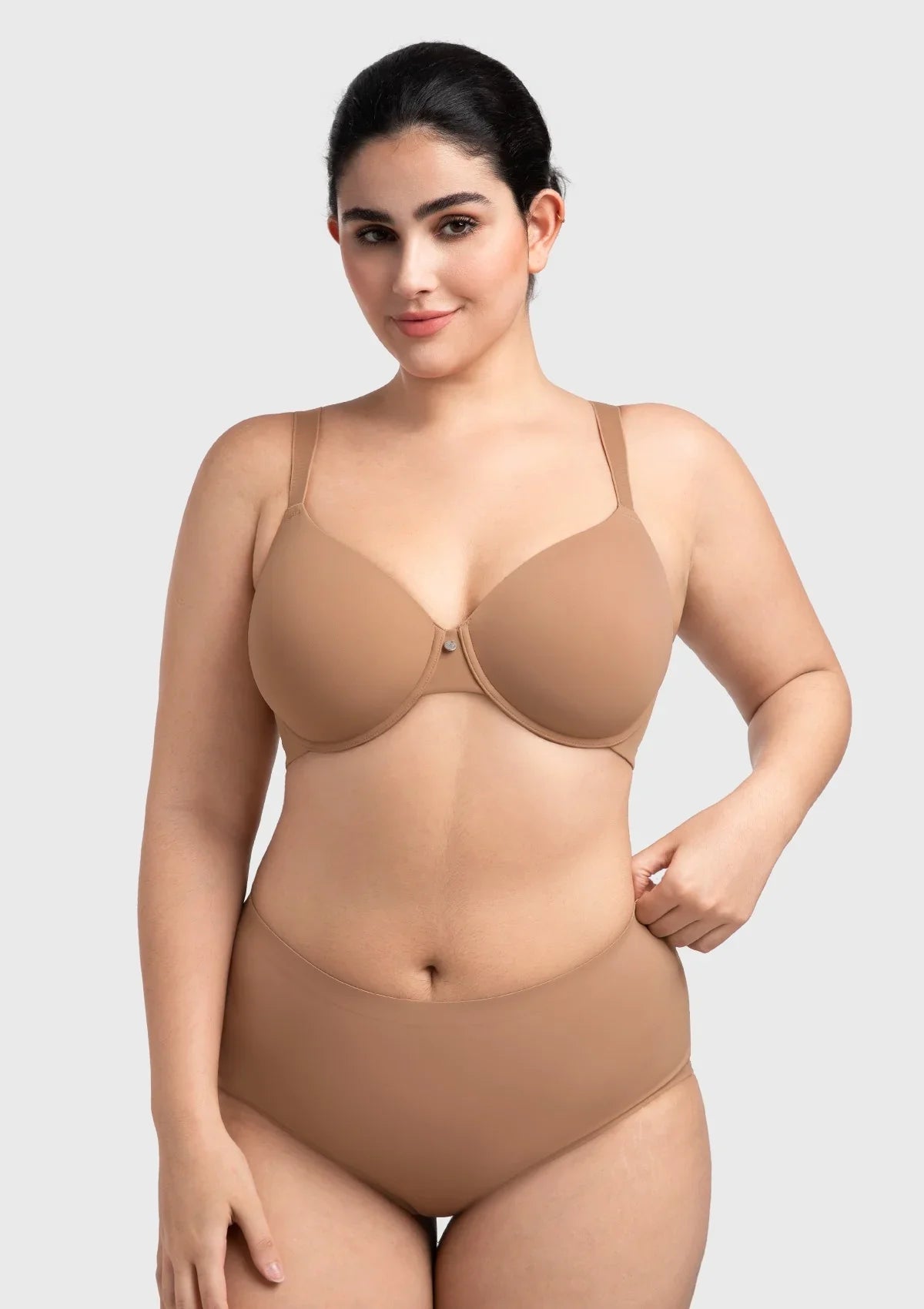 HSIA Miya SoftSense Comfort Lightly Lined T-shirt Back Smoothing Underwire Plus Size Bra Everyday Bra - HSIA