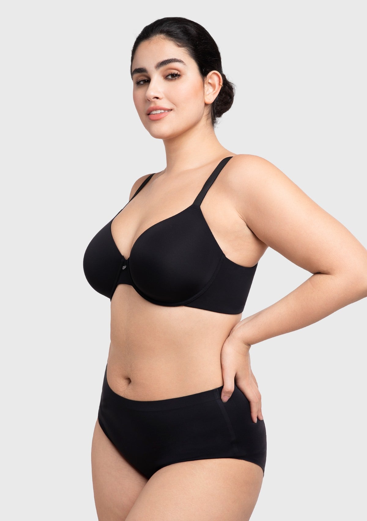 HSIA Miya SoftSense Comfort Lightly Lined T-shirt Back Smoothing Underwire Plus Size Bra Everyday Bra - HSIA