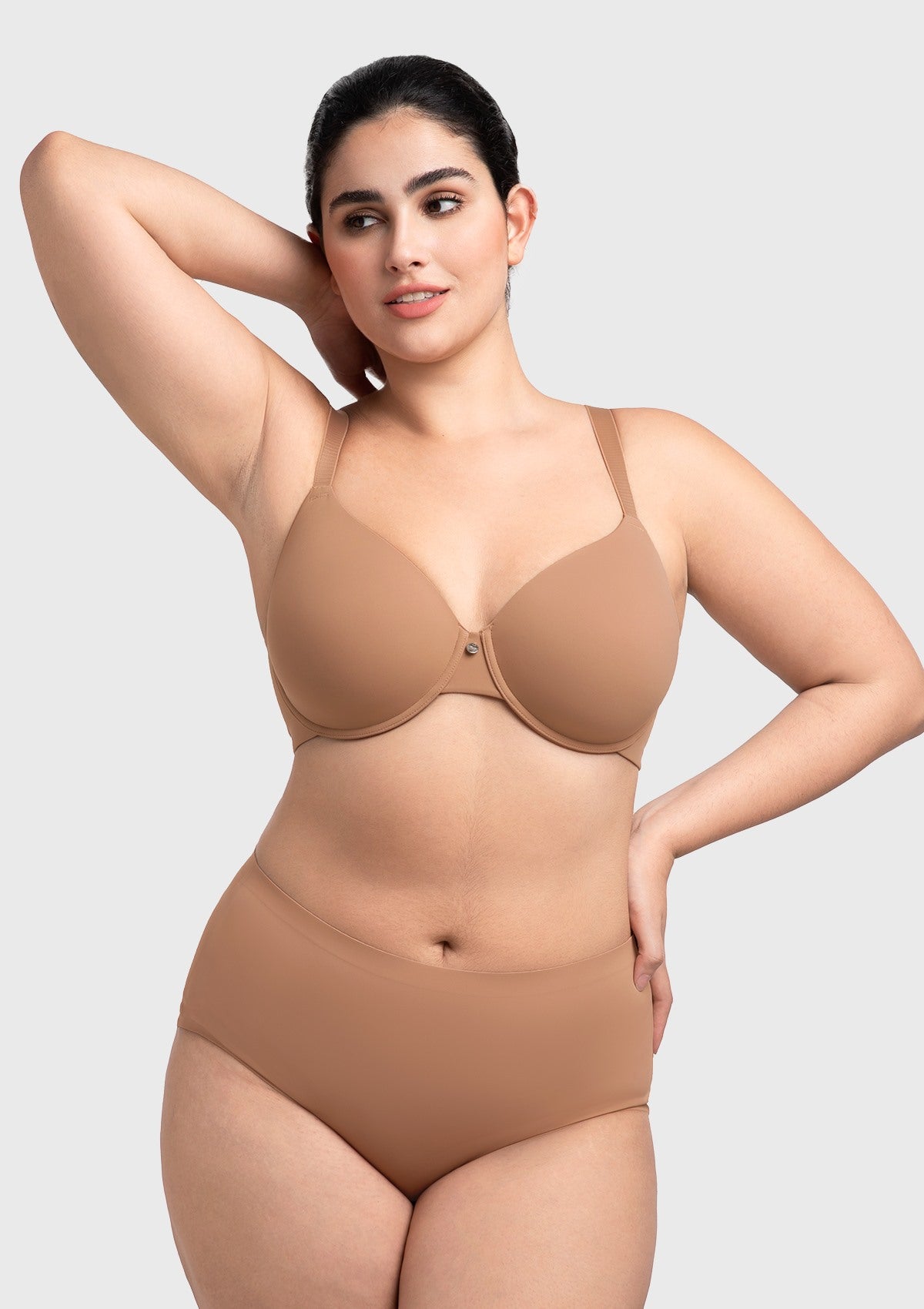 HSIA Miya SoftSense Comfort Lightly Lined T-shirt Back Smoothing Underwire Plus Size Bra Everyday Bra - HSIA