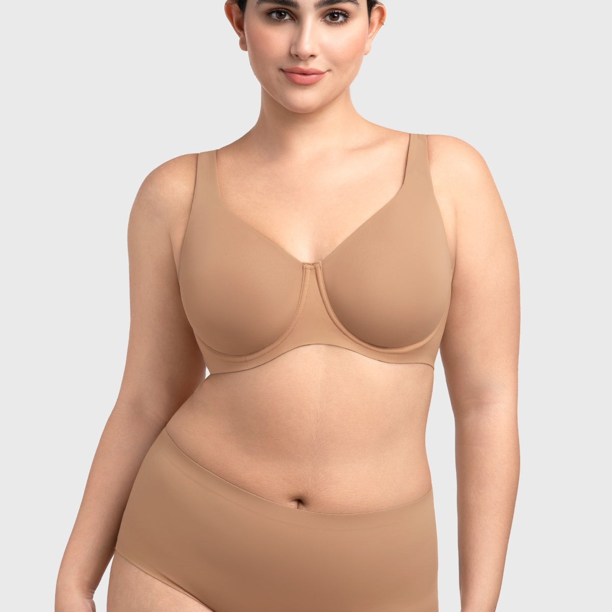HSIA Esme Minimizer Bras for Women Plus Size Full Coverage No Padding Unlined T Shirt Bra Seamless Underwire Cool Comfort Daily Bras - HSIA