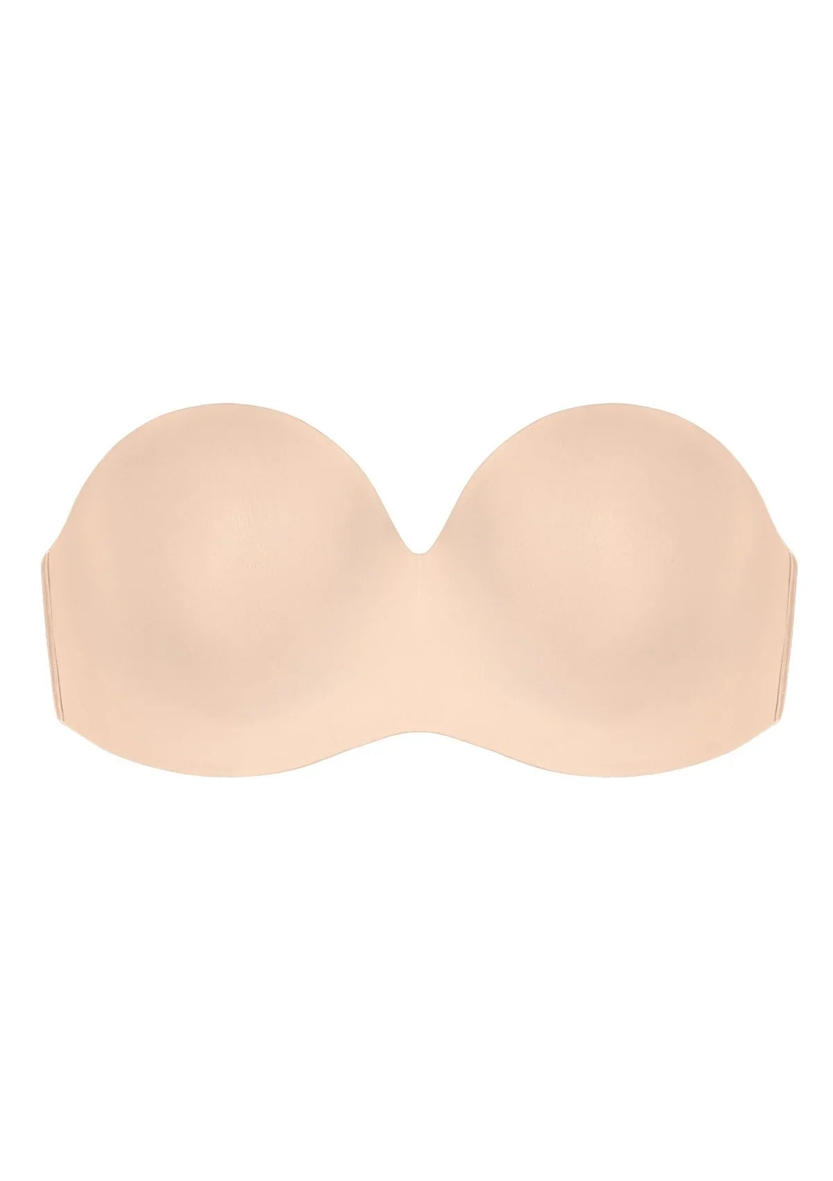 3D studio shot of the black HSIA seamless non-slip strapless bra FBM0177
